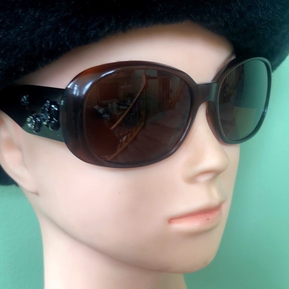 CHANEL 5113 c.538/73 Camellia Brown Sunglasses 56-16 130 - Picture 4 of 9